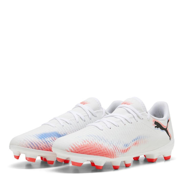 Puma Women's White Future 8 Play Firm Ground Football Boots in Size 6.5, Sports Direct