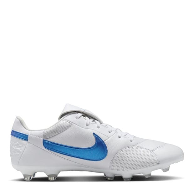 White/Blue - Nike - Premier 3 Adults Firm Ground Football Boots