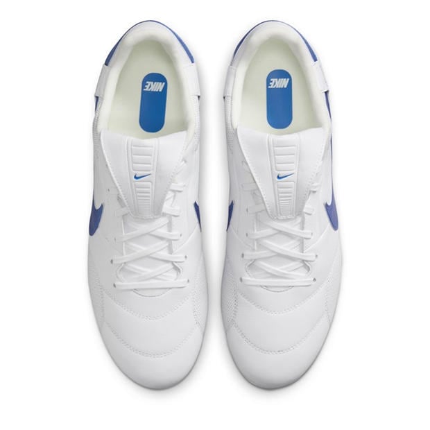 White/Blue - Nike - Premier 3 Adults Firm Ground Football Boots