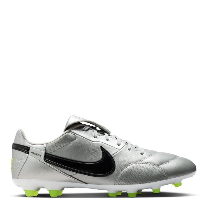 Nike Men's Silver Premier 3  Firm Ground Football Boots in Size 10, Sports Direct
