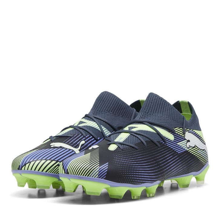 Puma Men's Grey Future 7 Match Rush Firm Ground Football Boots in Size 9.5, Sports Direct