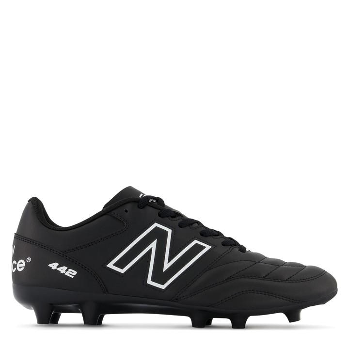New Balance Men's 442 V2 Academy Firm Ground - Black/White - 8 (42) - Image 3