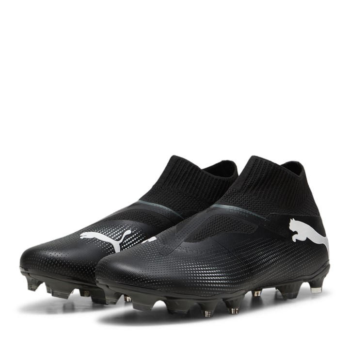 Puma Men's Black Future 7 Match+ Laceless Firm Ground Football Boots in Size 10, Sports Direct