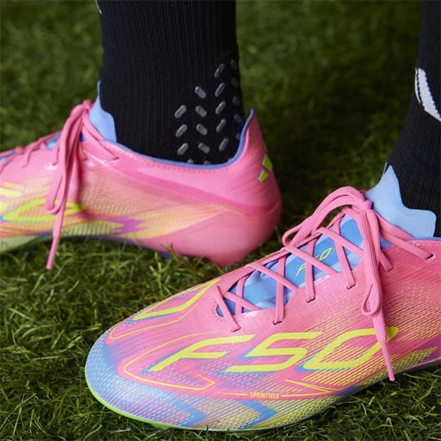 Lucid Pink/Luci - adidas - Men's F50 Elite Firm Ground Football Boot