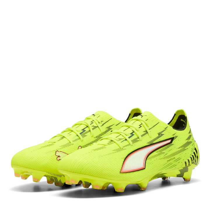Puma Men's Yellow Ultra 5 Ultimate Firm Ground Football Boots in Size 11, Sports Direct