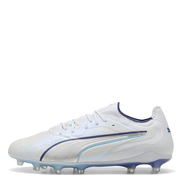 Silver/Blue - Puma - Mens PUMA King Ultimate Firm Ground Football Boots