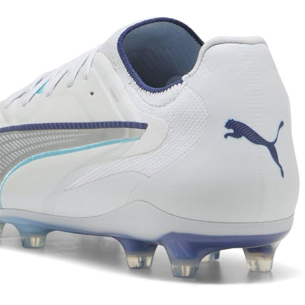 Silver/Blue - Puma - Mens PUMA King Ultimate Firm Ground Football Boots