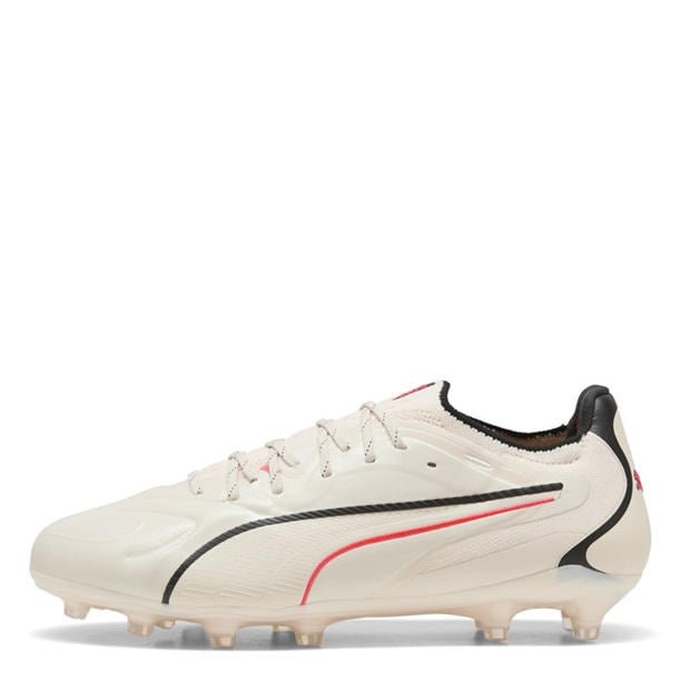 Almond/Red - Puma - Mens PUMA King Ultimate Firm Ground Football Boots