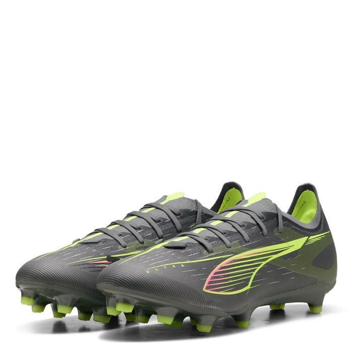 Puma Men's Grey Ultra Match Firm Ground Football Boots