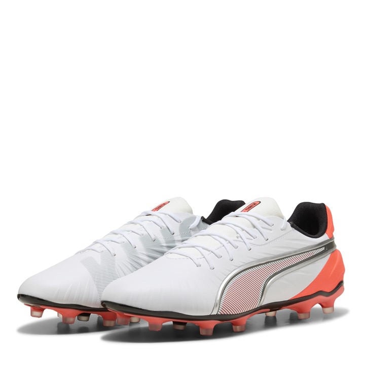 Puma Men's White King Match 5 Firm Ground Football Boots in Size 9.5, Sports Direct - Image 4