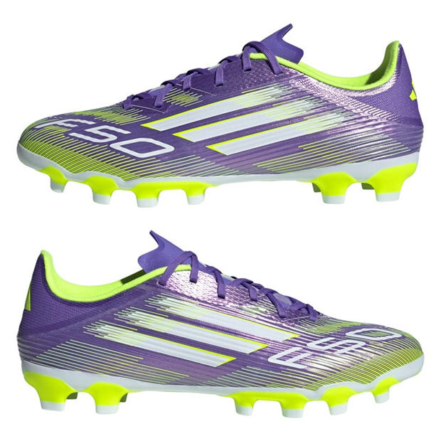Лилаво/Бяло - adidas - F50 League Multi Ground Football Boots