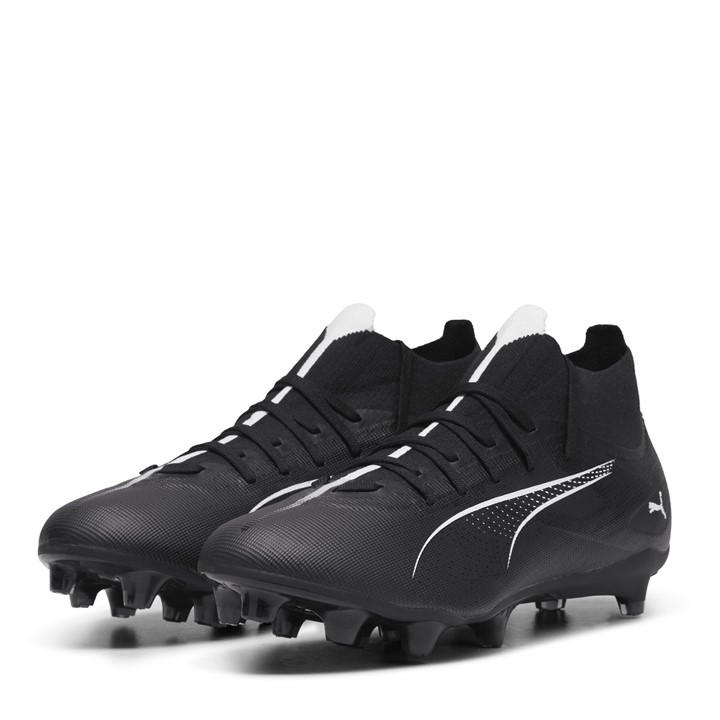 Puma Men's Black Ultra Match+ Firm Ground Football Boots in Size 10, Sports Direct