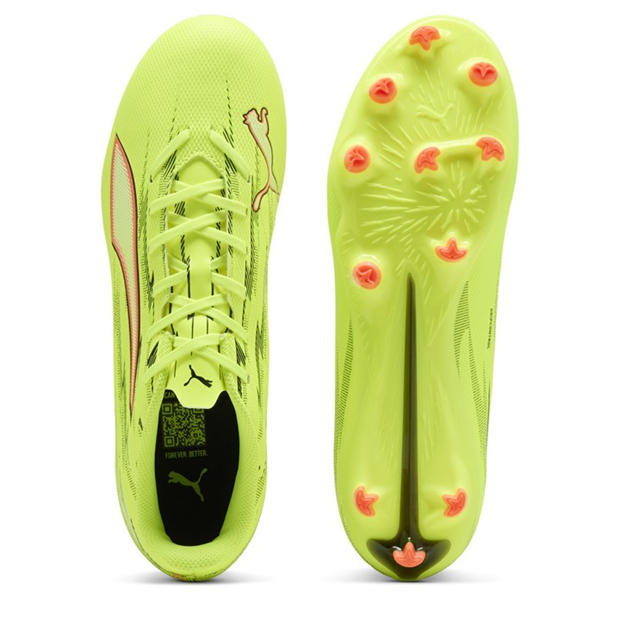 Yellow/Black - Puma - Mens PUMA Ultra 5 Play Firm Ground Football Boots
