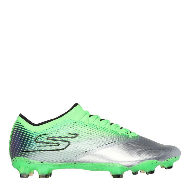 Skechers Men's Silver Razor  Firm Ground Football Boots in Size 7.5, Sports Direct
