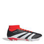 Blk/Wht/SolRed - adidas - Predator League Sock Firm Ground Boots