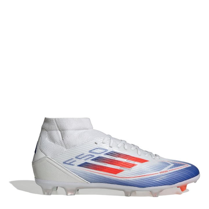 Adidas Men's White F50 League Firm Ground Football Boots Size 11