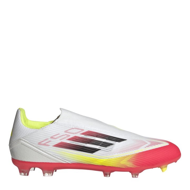 Adidas Men's White F50 League Laceless Firm Ground Football Boots in Size 11.5, Sports Direct
