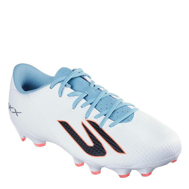Бяло/Синьо - Skechers - SKX.2 Academy Adults Firm Ground Football Boots