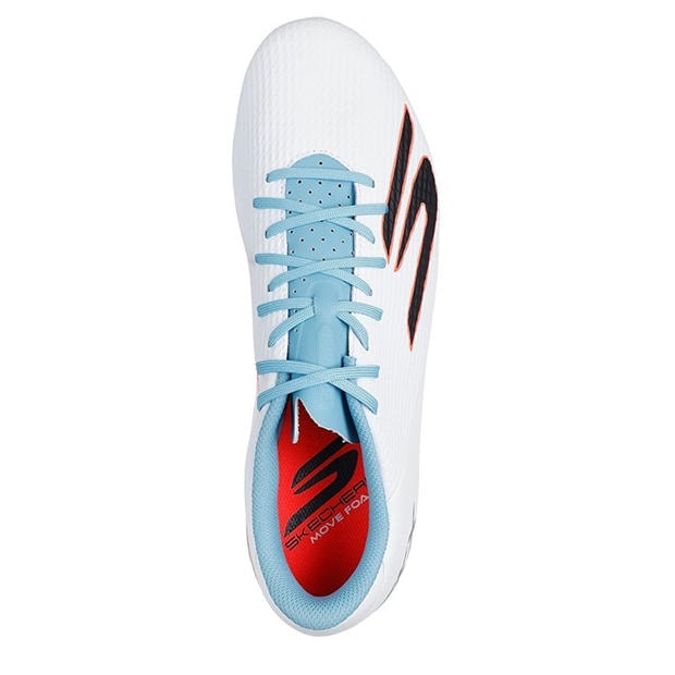 Бяло/Синьо - Skechers - SKX.2 Academy Adults Firm Ground Football Boots