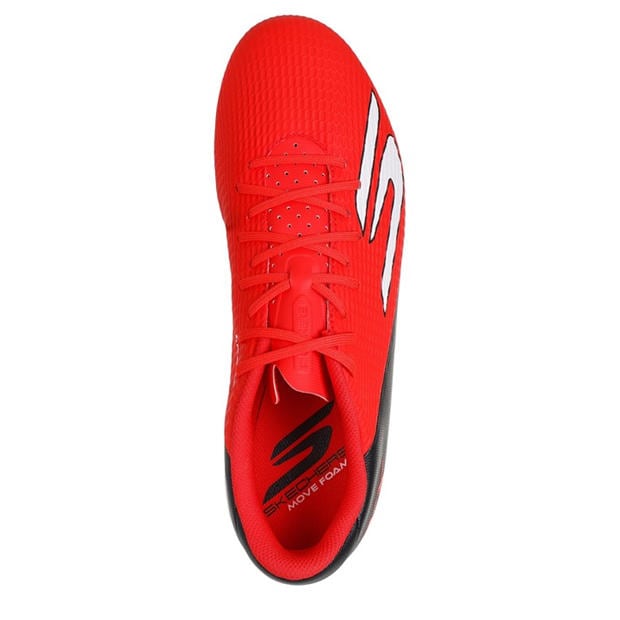 Red/Black - Skechers - SKX.2 Academy Adults Firm Ground Football Boots