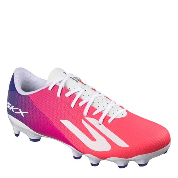 Blue/Pink - Skechers - SKX.2 Academy Adults Firm Ground Football Boots