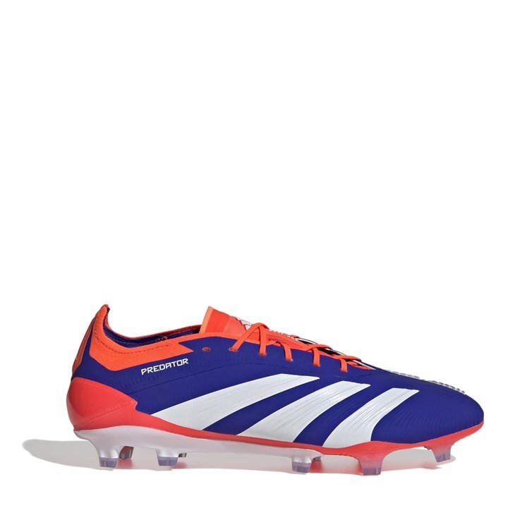 Adidas Men's Blue Predator Elite Firm Ground Football Boots in Size 7.5, Sports Direct