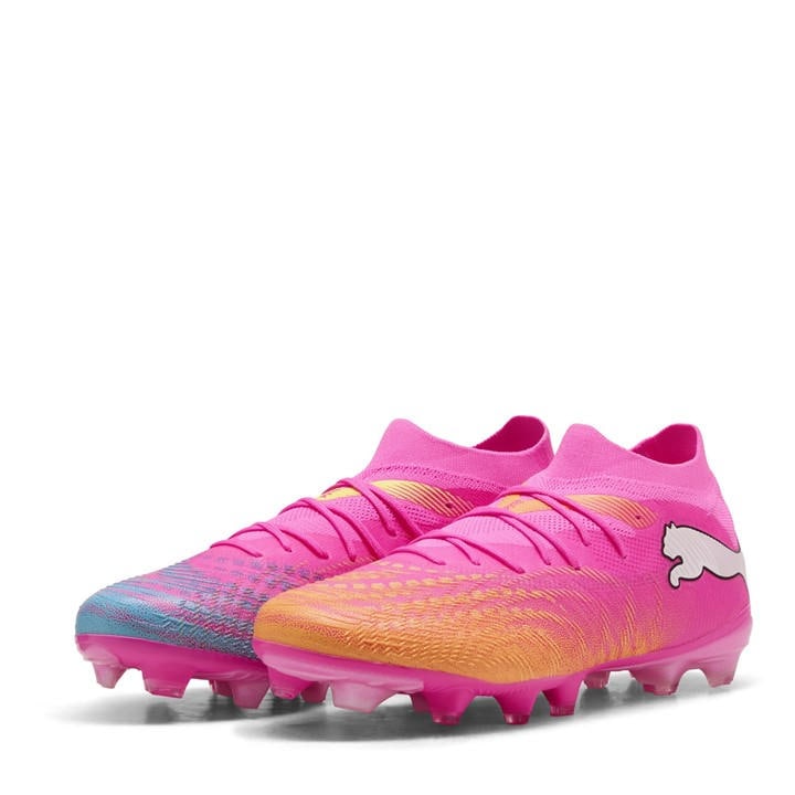 Puma Men's Pink Future  Match Firm Ground Football Boots in Size 9, Sports Direct