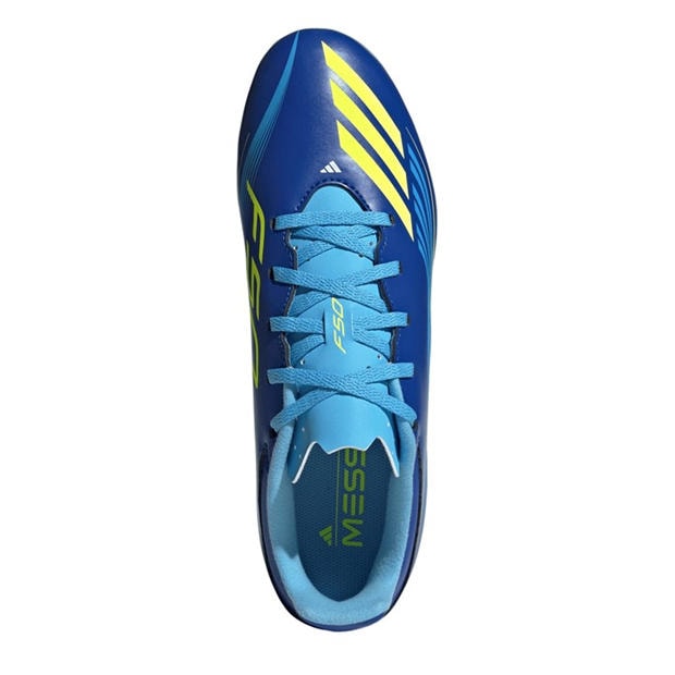 Blue/Yellow - adidas - F50 Club Adults Firm Ground Football Boots