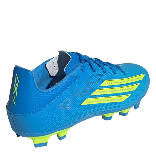 Blue/Yellow - adidas - F50 Club Adults Firm Ground Football Boots
