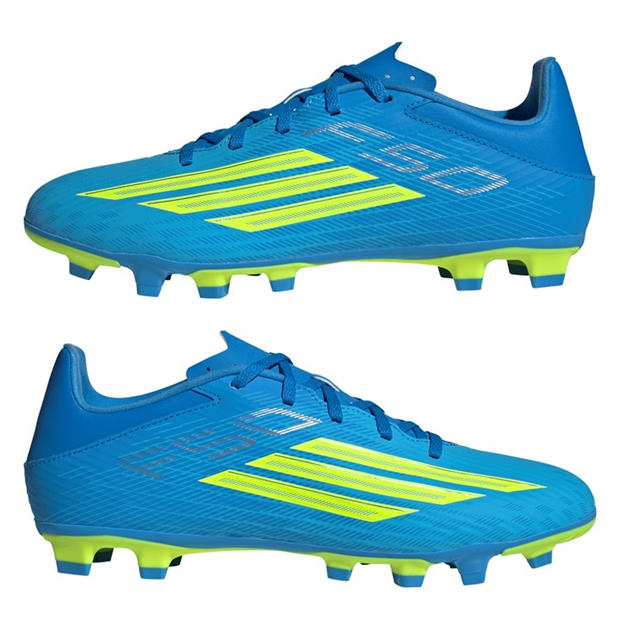 Blue/Yellow - adidas - F50 Club Adults Firm Ground Football Boots