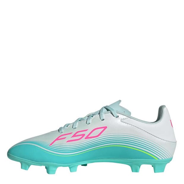 Wht/Pink/Blue - adidas - F50 Club Adults Firm Ground Football Boots