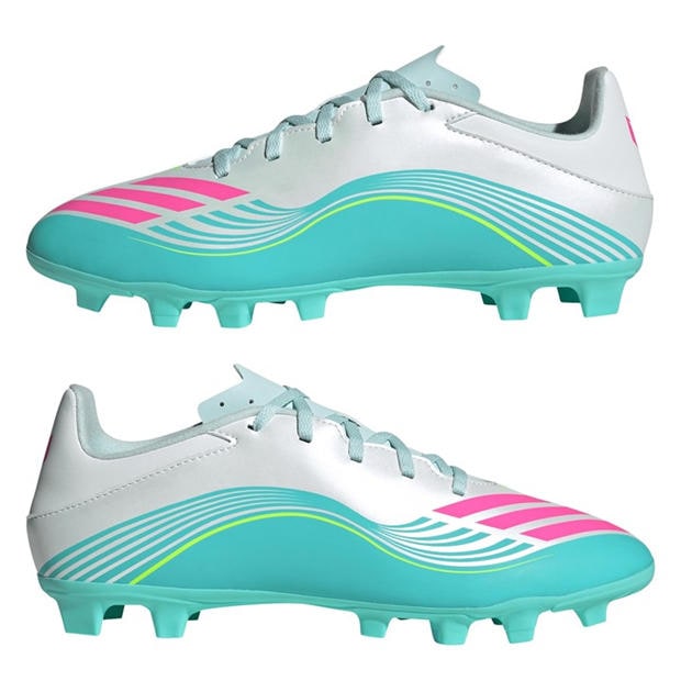 Wht/Pink/Blue - adidas - F50 Club Adults Firm Ground Football Boots