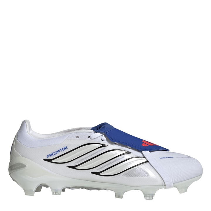 Adidas Men's White Predator Pro Fold Over Tongue Firm Ground Football Boots in Size 7.5, Sports Direct
