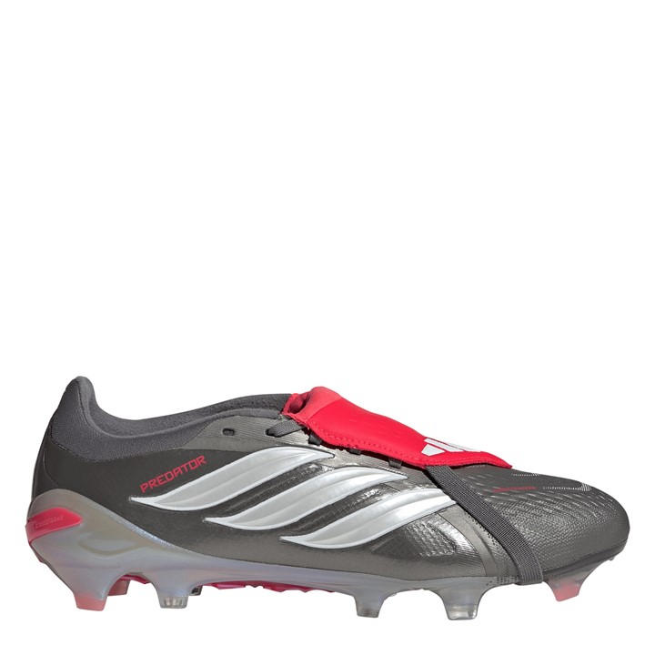 Adidas Men's Grey Predator Pro Fold Over Tongue Firm Ground Football Boots in Size 6, Sports Direct