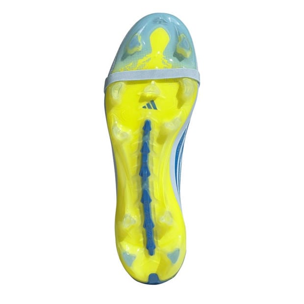 Blue/Yellow - adidas - Men's Predator Pro Fold Over Tongue Firm Ground Football Boots