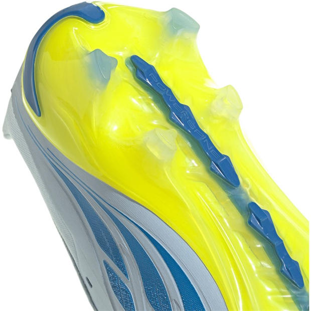 Blue/Yellow - adidas - Men's Predator Pro Fold Over Tongue Firm Ground Football Boots