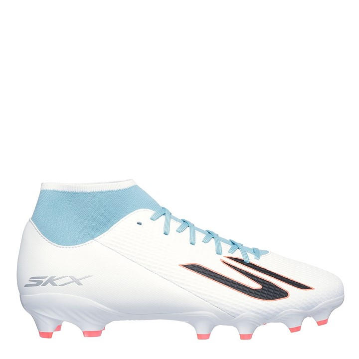 Skechers Men's White Skx.2 Academy  High Firm Ground Football Boots in Size 11, Sports Direct