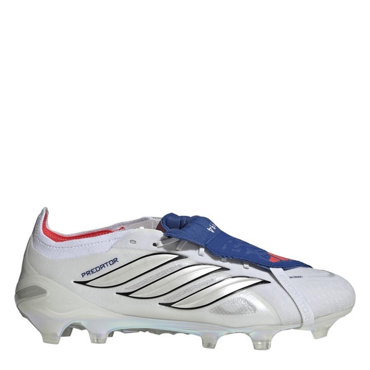 Adidas Men's White Predator Elite Fold-Over Tongue Firm Ground Football Boots in Size 12, Sports Direct