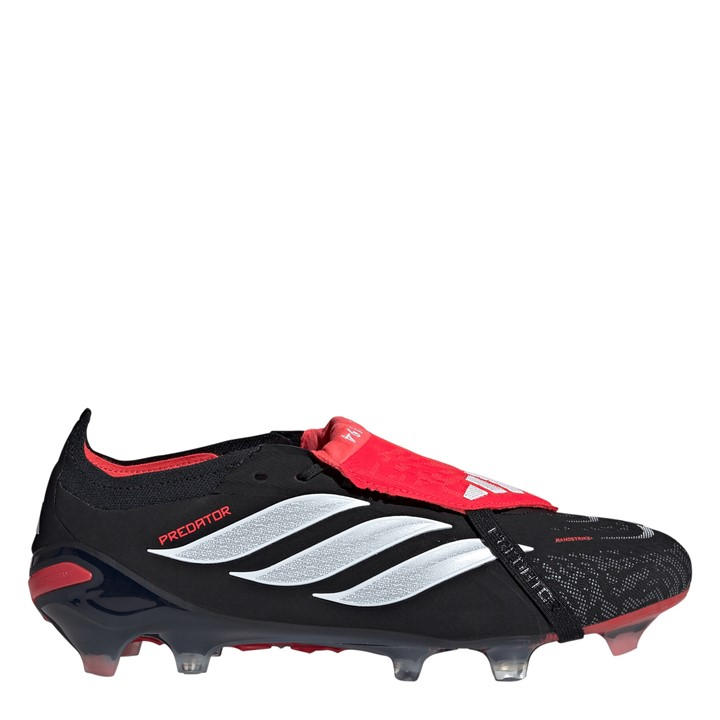 Adidas Men's Black Predator Elite Fold-Over Tongue Firm Ground Football Boots in Size 11.5, Sports Direct