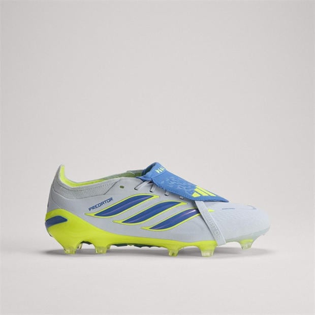 Blue/Yellow - adidas - Mens Predator Elite Fold-Over Tongue Firm Ground Football Boots