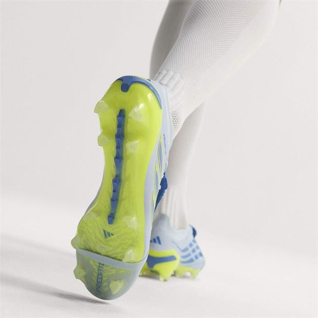 Blue/Yellow - adidas - Mens Predator Elite Fold-Over Tongue Firm Ground Football Boots