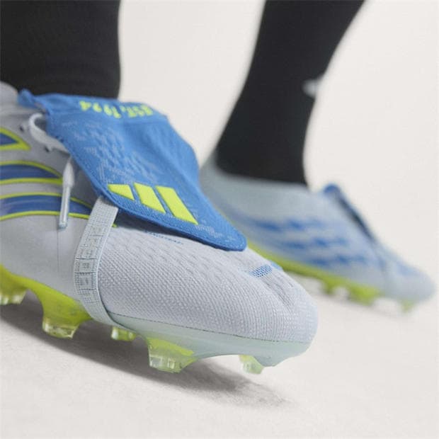 Blue/Yellow - adidas - Mens Predator Elite Fold-Over Tongue Firm Ground Football Boots