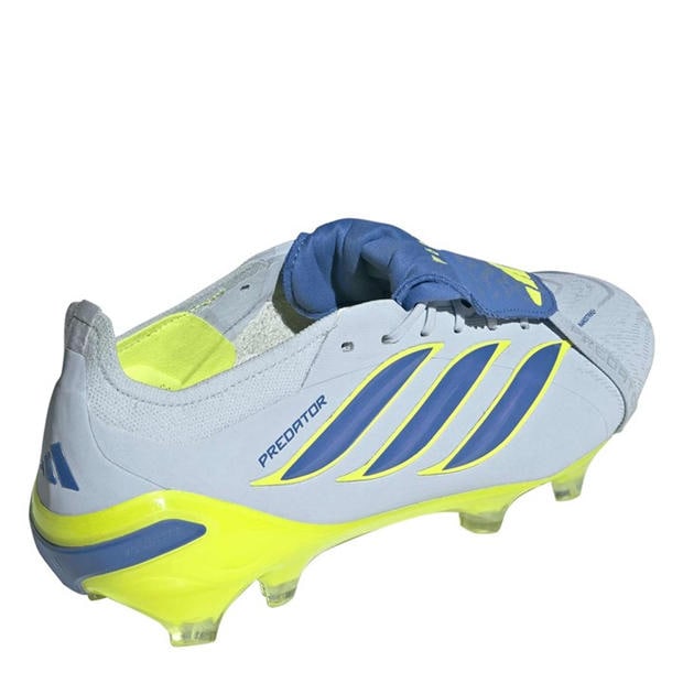 Blue/Yellow - adidas - Mens Predator Elite Fold-Over Tongue Firm Ground Football Boots