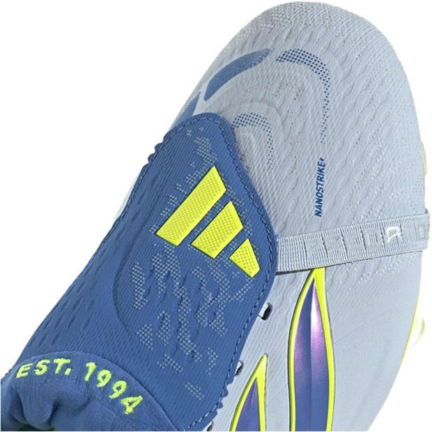 Blue/Yellow - adidas - Mens Predator Elite Fold-Over Tongue Firm Ground Football Boots