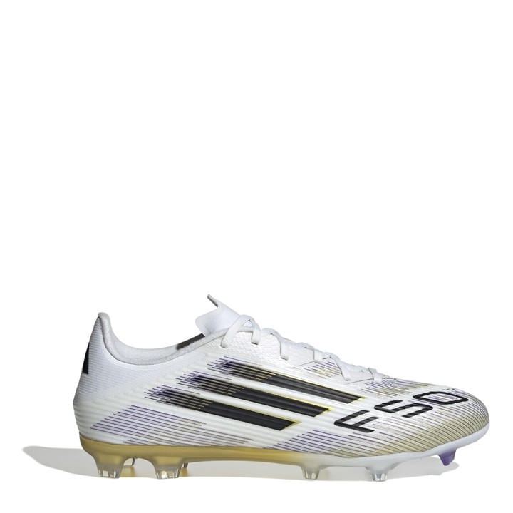 Adidas Men's White F50 League  Firm Ground Football Boots in Size 9.5, Sports Direct