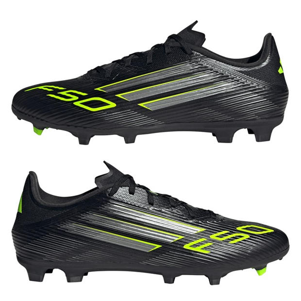 Black/Lemon - adidas - F50 League Adults Firm Ground Football Boots