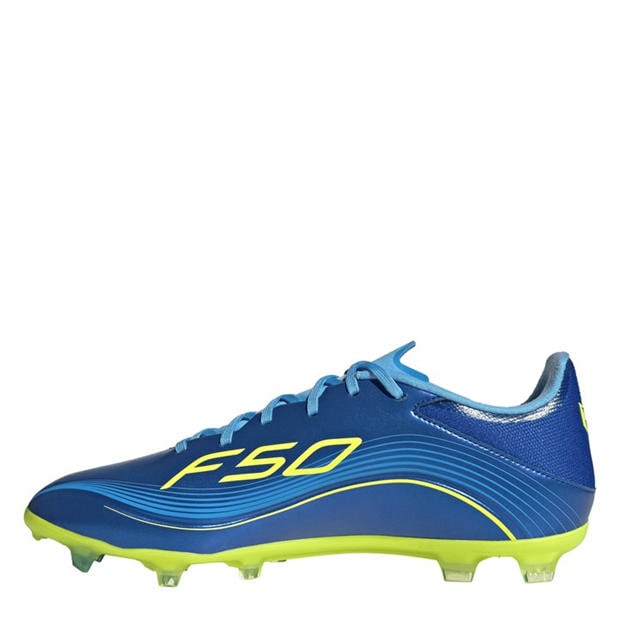 Blue/Yellow - adidas - F50 League Adults Firm Ground Football Boots