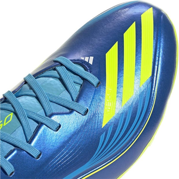 Blue/Yellow - adidas - F50 League Adults Firm Ground Football Boots