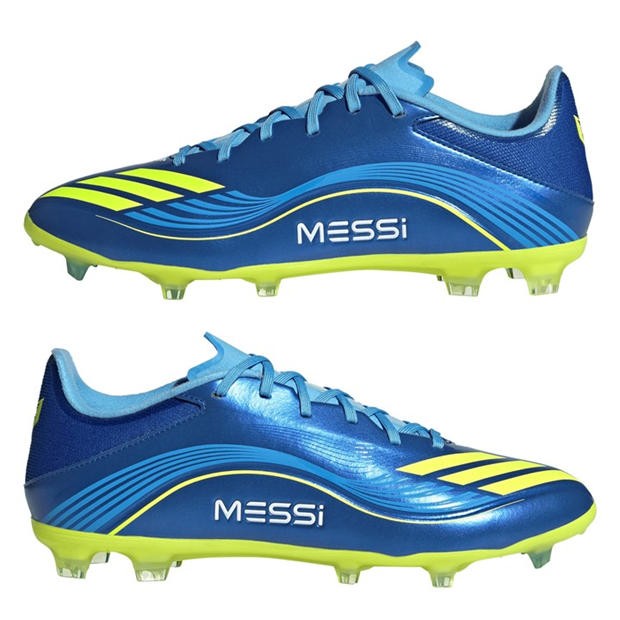 Blue/Yellow - adidas - F50 League Adults Firm Ground Football Boots