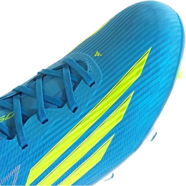 Blue/Yellow - adidas - F50 League Adults Firm Ground Football Boots